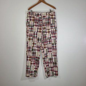 Jos. A. Bank patchwork plaid pants 34x30 Golf